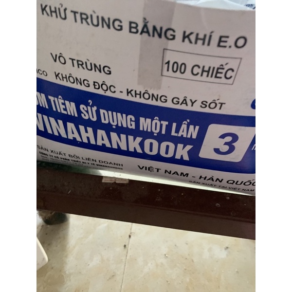 Xi lanh 3ml - xi lanh vô khuẩn -tiêm chó, mèo, gà, heo