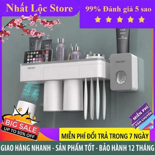 Kệ nhà tắm thông mình kèm cốc hút nam châm, kệ để đồ tiện ích gia đình
