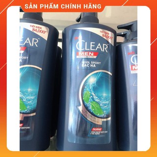 Dầu Gội Clear Men Mát Lạnh Bạc Hà chai xanh đen