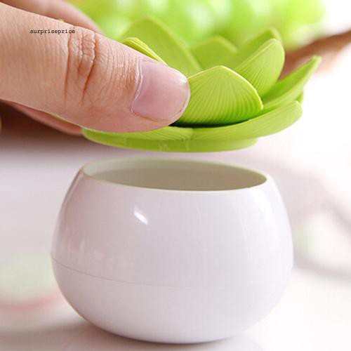 Hộp đựng tăm tạo hình bông sen 4 màu