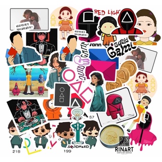 Decal ủi nhiệt squid game D100 | Logo Sticker Patch in áo ủi trực tiếp lên vải - Rinart.vn