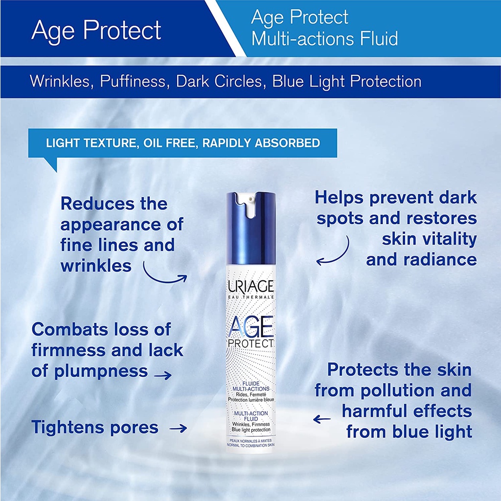 Sữa Dưỡng Uriage Age Lift Fluide Jour ngăn ngừa lão hoá và dưỡng da rạng rỡ 40ml
