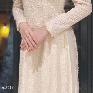 Set áo dài kim sa 4 tà