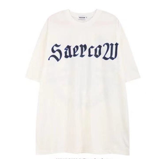 Áo Thun 100% Cotton Nguyên Chất Cổ Tròn Màu Tối Thời Trang Đường Phố Âu Mỹ Mùa Hè Mới