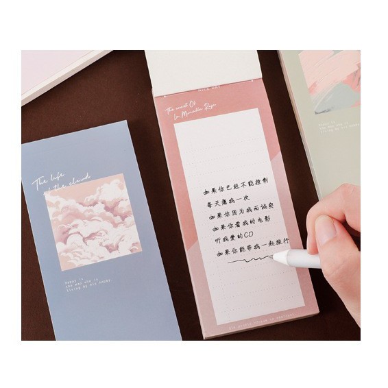 Giấy note giấy nhớ gói 48 tờ phong cách Nhật Bản dễ thương