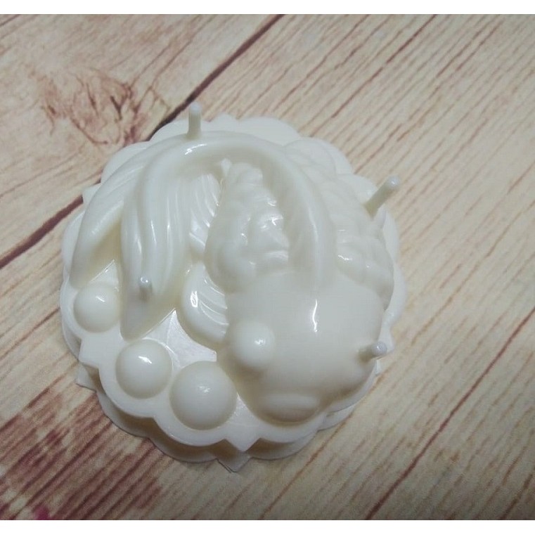 BỘ HAI KHUÔN LÀM BÁNH RAU CÂU TRUNG THU HÌNH CÁ VÀNG 10 CM - MS34