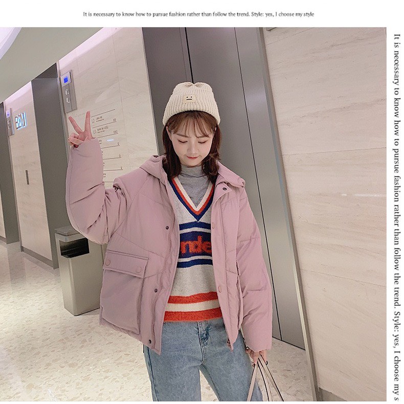 Hàng Sẵn- ÁO Phao Dáng Ngắn Túi Hộp Có Mũ hàng Quảng Châu- túi hộp | BigBuy360 - bigbuy360.vn