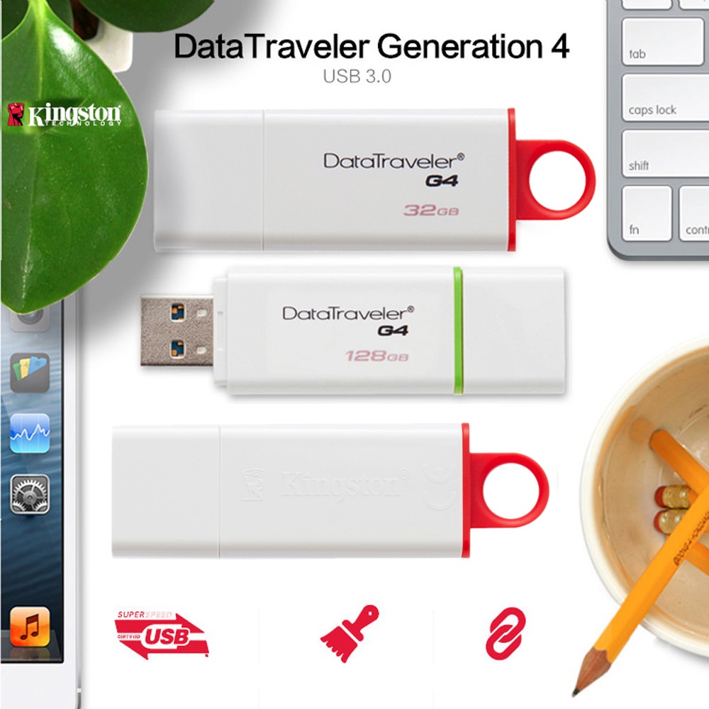 USB Kington 3.0,3.1,2.0 DataTraveler G4-32GB - Bảo hành 60 tháng Giao hàng cho bưu cục trong ngày đặt hàng