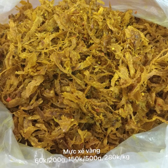 Mực xé vàng 150k/500g
