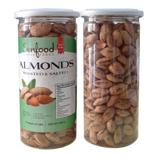 HẠNH NHÂN NGUYÊN HẠT VỎ LỤA RANG MUỐI - 400G
