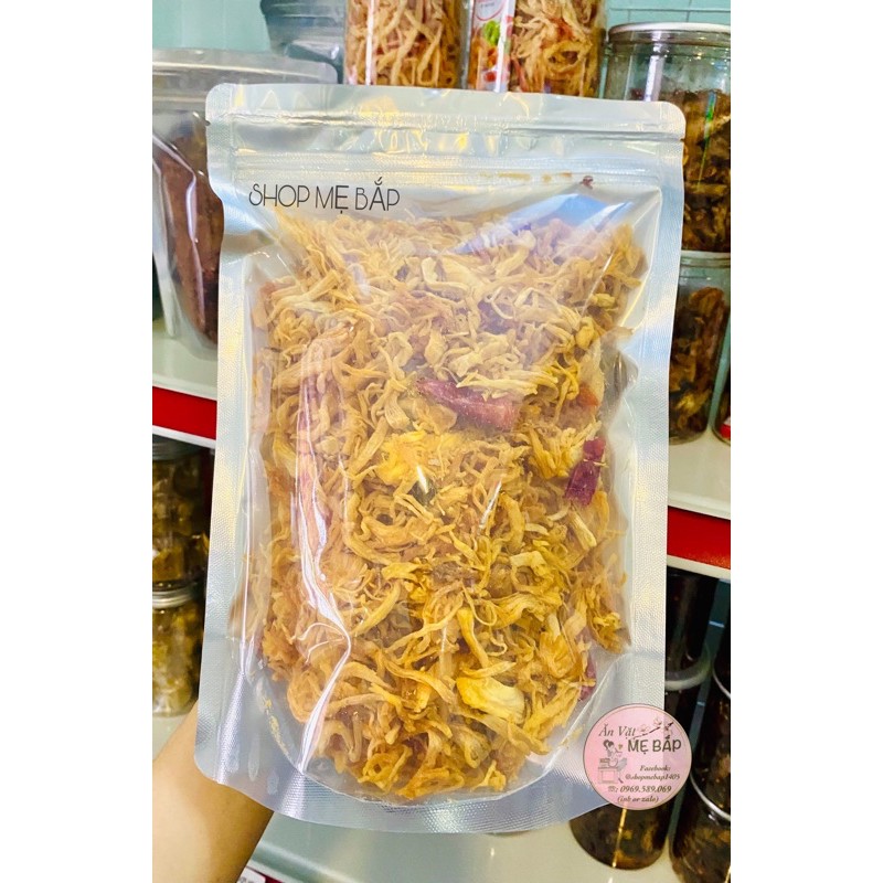 [Nhà Làm] Khô Gà Lá Chanh Khô Gà Bơ Tỏi - Túi 250Gram và 500Gram - Shop Mẹ Bắp - thịt khô giòn, ngọt [Freeship + Hoàn Xu