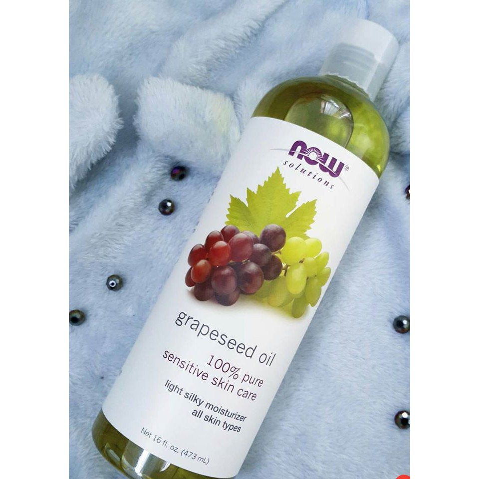 [ Chai lớn 473ml ] - Dầu Hạt Nho Now_NOW Solutions Grapeseed Oil