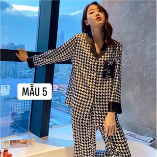 Bộ Ngủ Lụa Dài Tay hàng qc