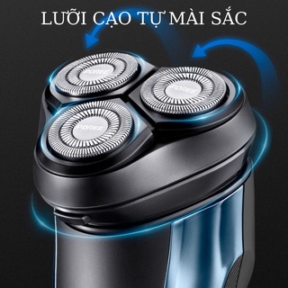 Máy Cạo Râu Khô - Máy Cạo Râu FYCO FS318 - PS158 Chống Nước & Chống kẹt Râu Thông Minh - Đầu Cạo 3 Lưỡi Dao