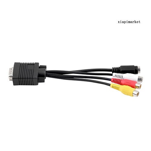 Dây Cáp Chuyển Đổi Vga Sang S-Video 3 Rca Av Tv Cho Pc Laptop | BigBuy360 - bigbuy360.vn