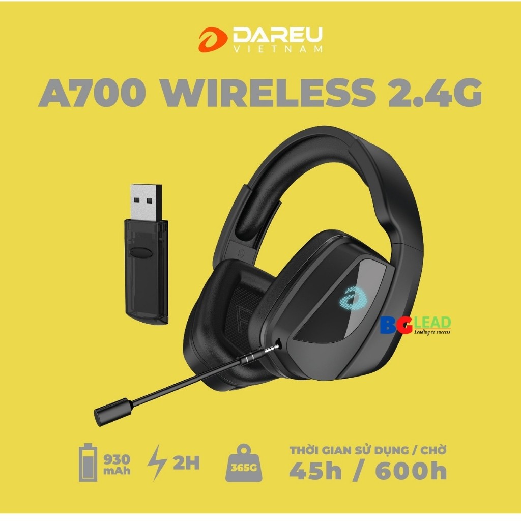 Tai nghe không dây DAREU A700 WIRELESS 2.4G - Mai Hoàng phân phối và bảo hành toàn quốc | BigBuy360 - bigbuy360.vn