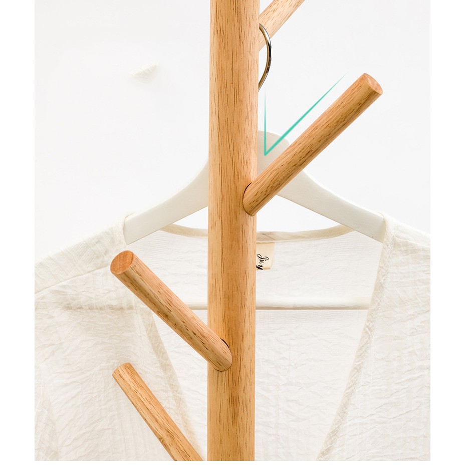 Cây Treo Quần Áo, Mũ, Túi Xách Bằng Gỗ Cao Cấp