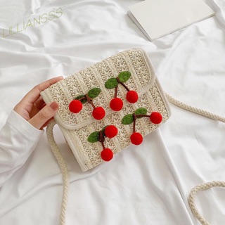 Túi cói cherry dễ thương_HÌNH THẬT