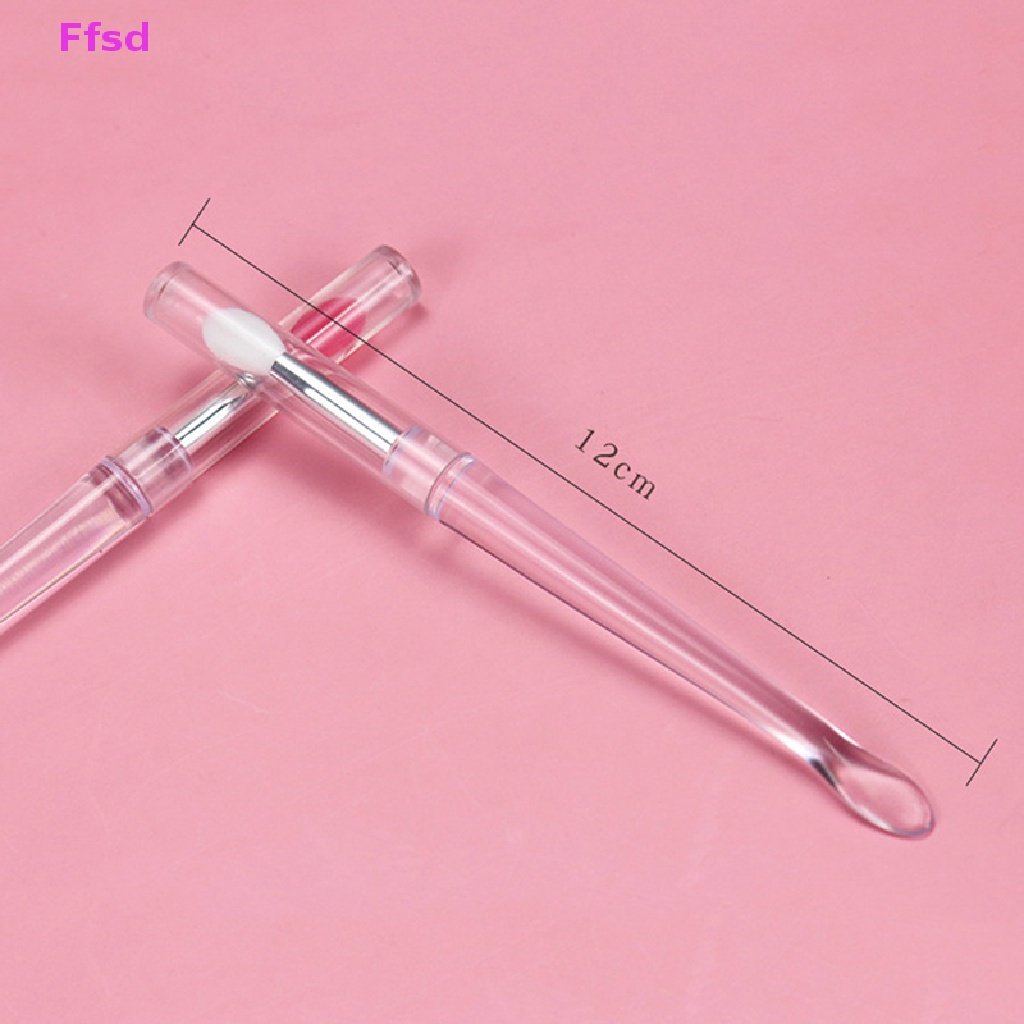 {Ffsd} 1 / 10 Cọ Son Môi mini Bằng Silicon Có Thể Di Chuyển * Hàng Bán Chạy
