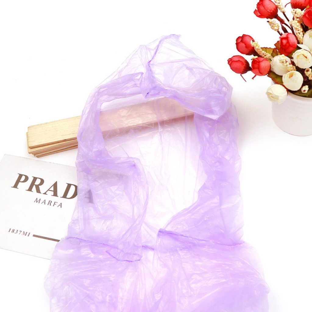 Áo mưa giấy nhiều màu sắc chất liệu nilon PE dai, bền dùng đi phượt du lịch có thể tái sử dụng nhiều lần