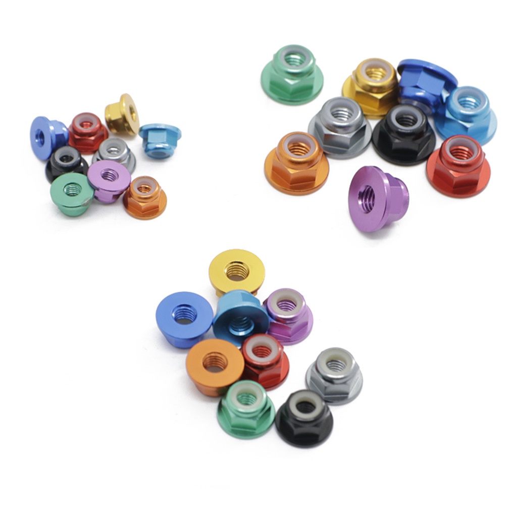 Đai Ốc Khóa Hợp Kim Nhôm Nhiều Màu RC M3 M4 M5