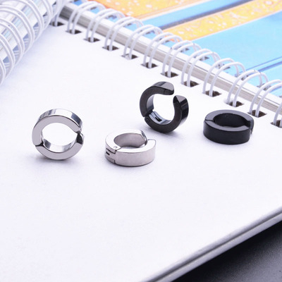 Bông Tai Dạng Kẹp Bằng Thép Titan Chống Dị Ứng Phong Cách Hàn Quốc 23B178