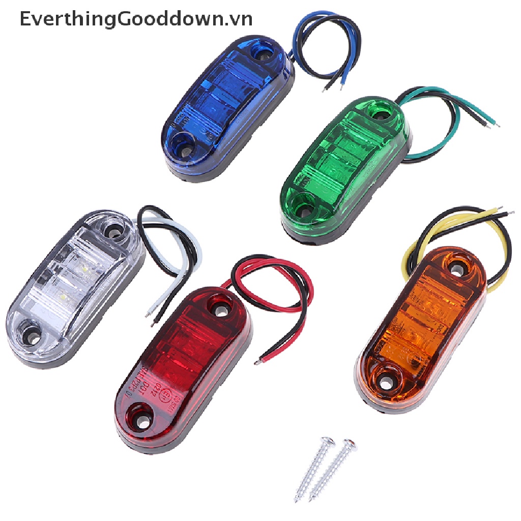 1 Đèn Led 2 Bóng Gắn Hông Xe Tải / Xe Moóc