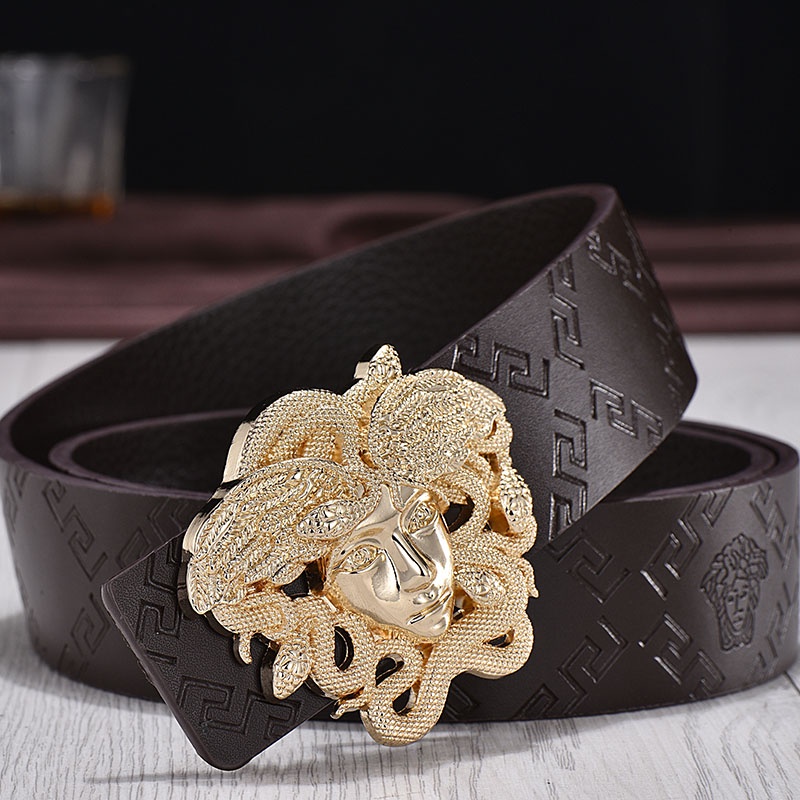 ! Versace! Thắt Lưng Da Chất Lượng Cao Thiết Kế Giản Dị Dành Cho Nữ Và Nam