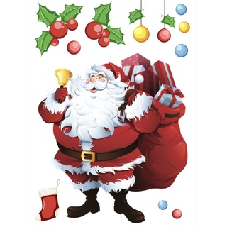 Decal trang trí noel dán kính dán tường MẪU 7