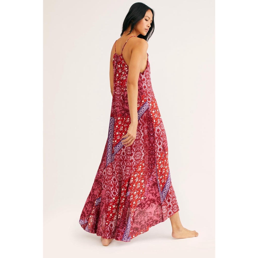 Đầm hai dây dáng maxi slip Fr33 P3ople xuất khẩu
