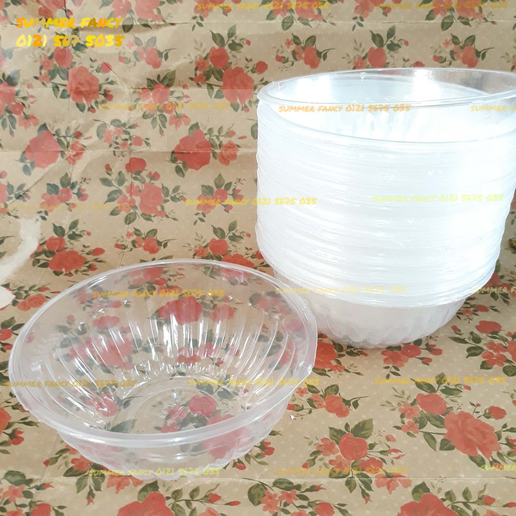 50 Chén nhựa dùng 1 lần size 11 x 5 cm (không kèm nắp) - Plastic bowl