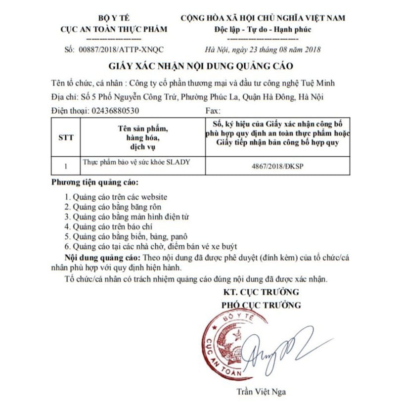 Slady - Hết khô hạn, cân bằng nội tiết tố nữ