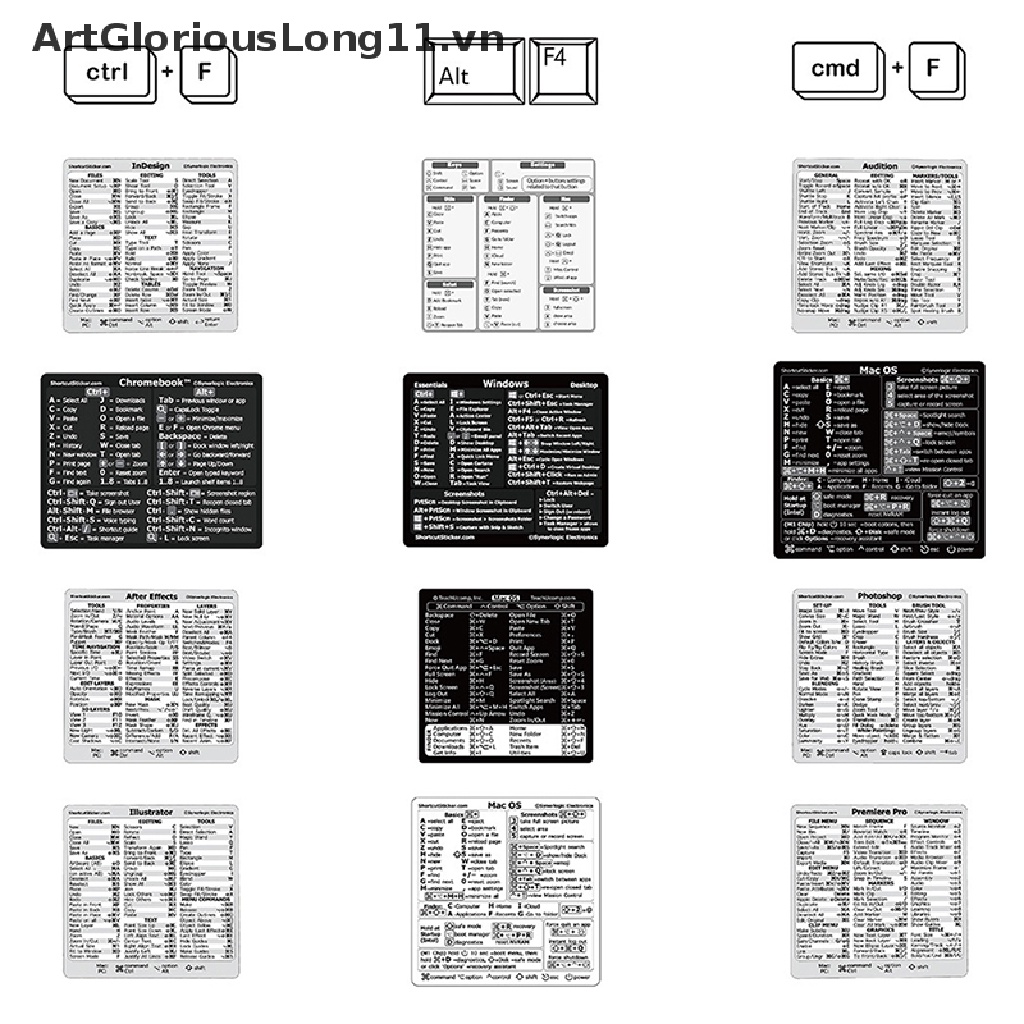 Mua Set 30 Sticker Dán Bàn Phím Windows + Word / Excel / Adobe giá rẻ ...