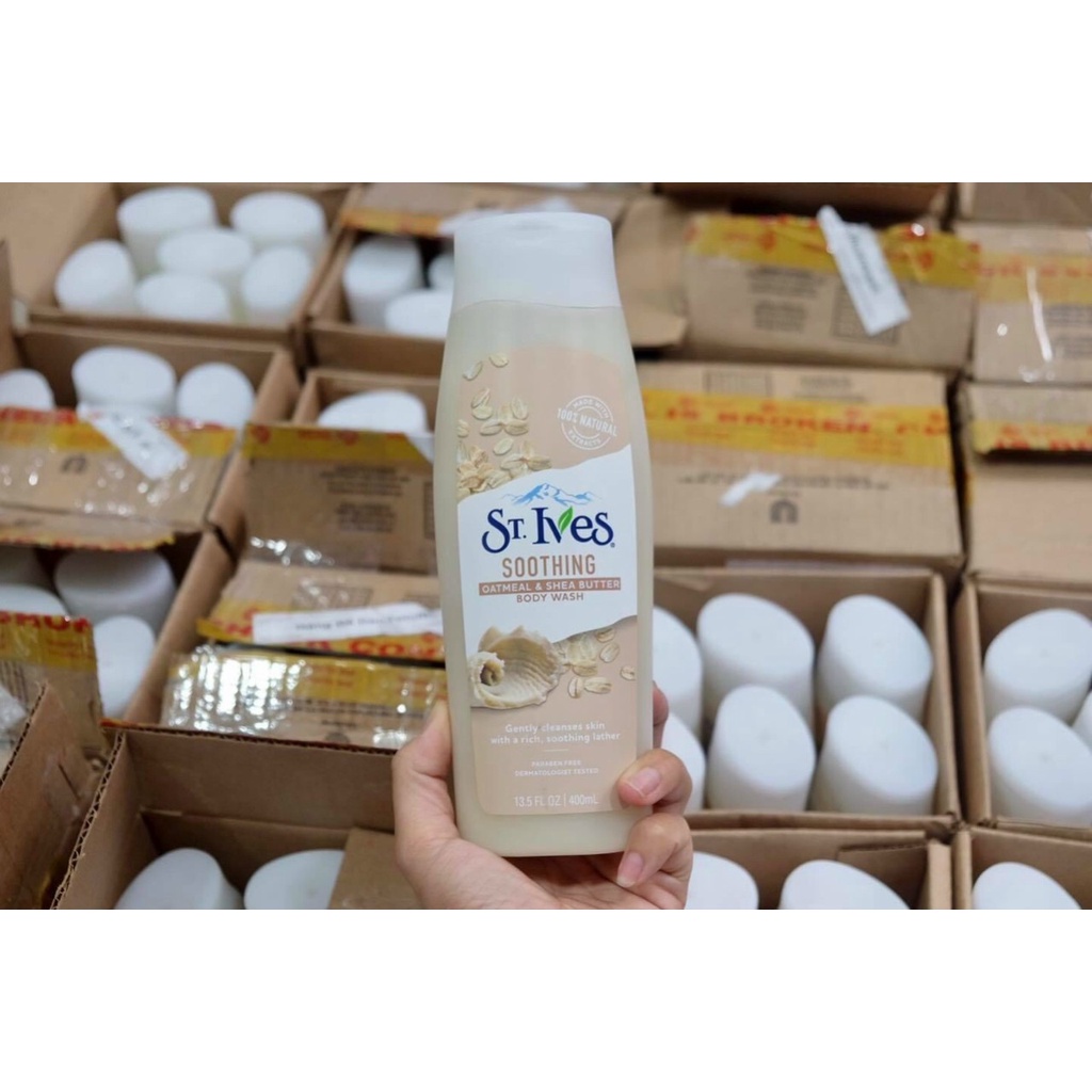 Sữa tắm dưỡng da St.Ives Yến Mạch và Bơ 400ml