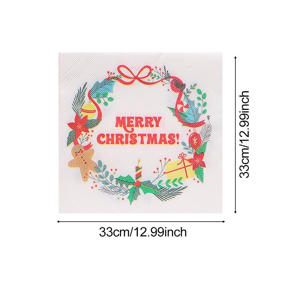 Set 20 Khăn Giấy Họa Tiết Giáng Sinh