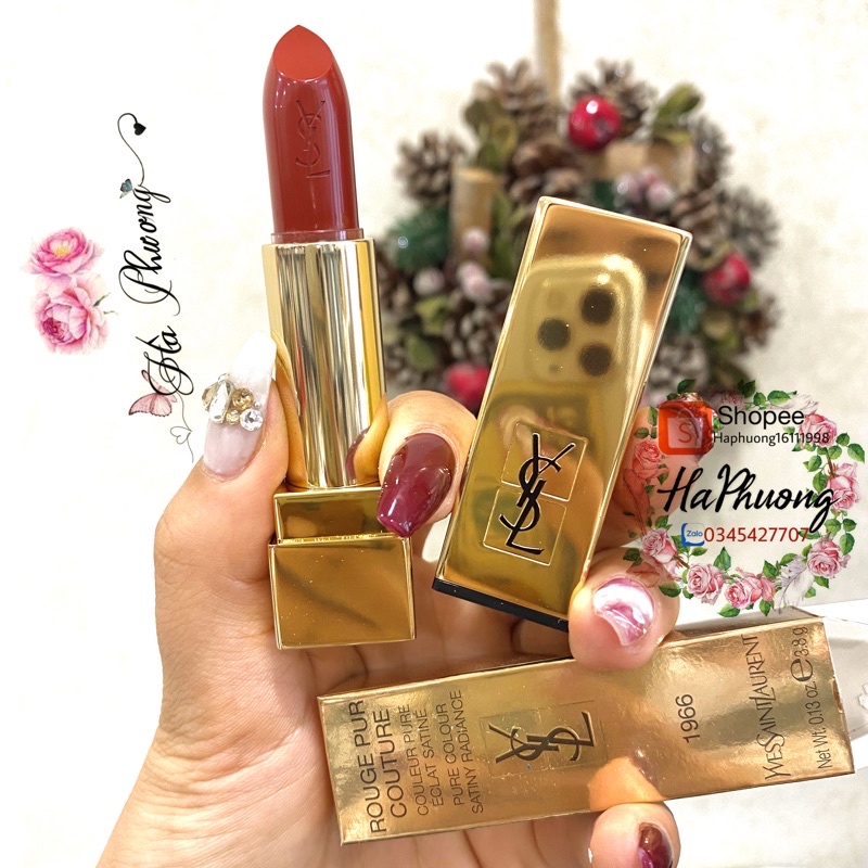 Son YSL 1966 Rouge Libre đỏ đất siêu đẹp