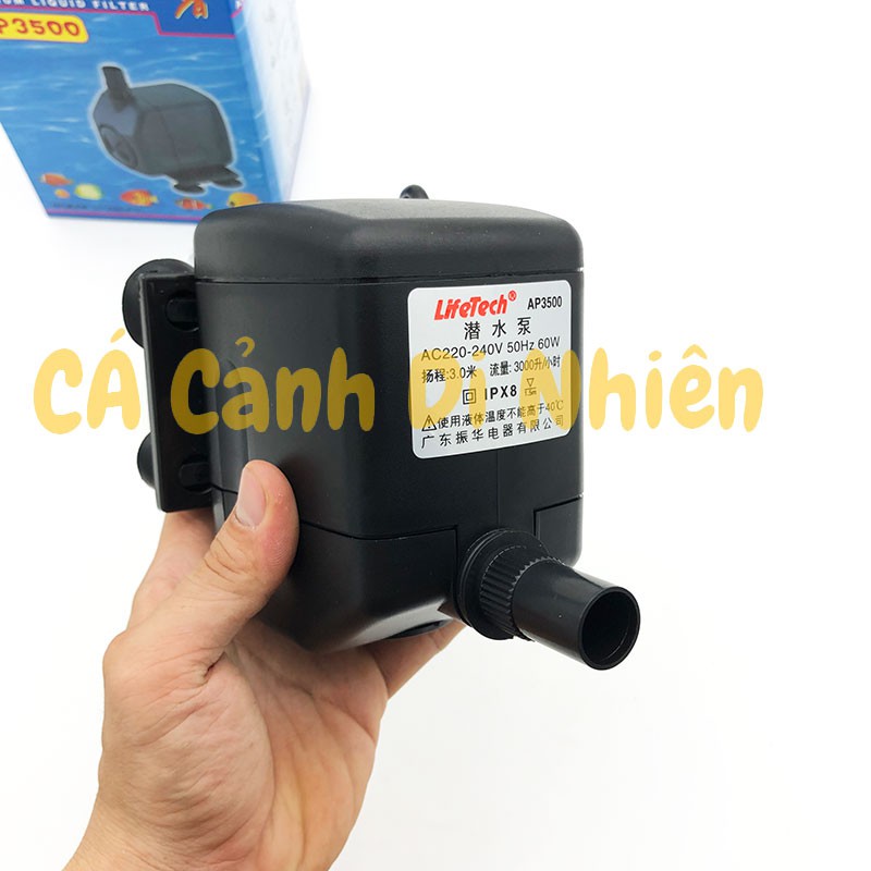 Máy bơm nước Lifetech AP3500 60W cho hồ cá dạng nằm AP 3500