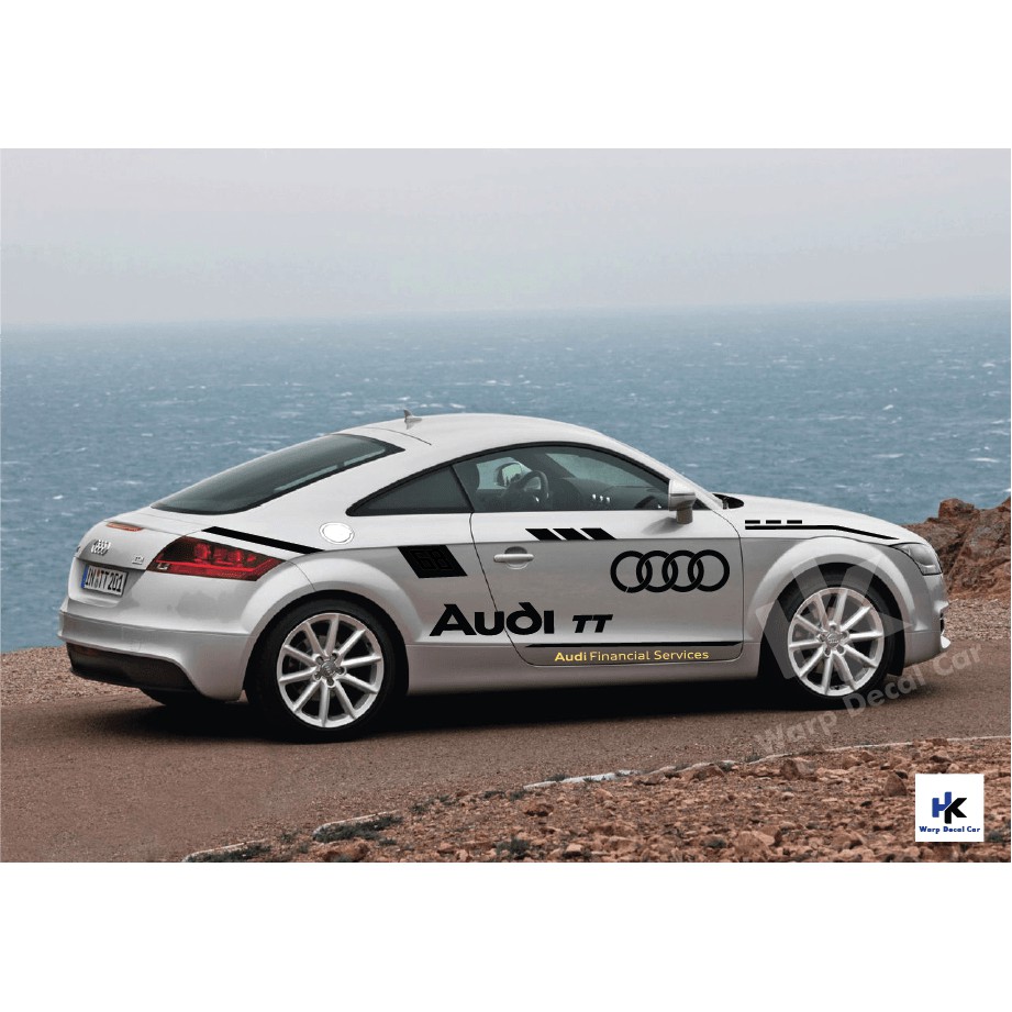 Tem xe Audi TT phong cách thể thao-decal Audi TT-Tem xe ô tô giá rẻ