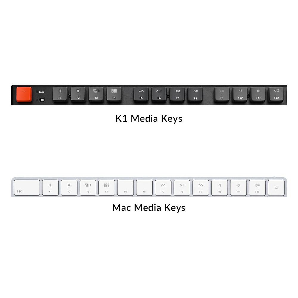 Bàn phím cơ Keychron K1v4 87 phím | Bản Nhôm | Led RGB (Hàng chính hãng)