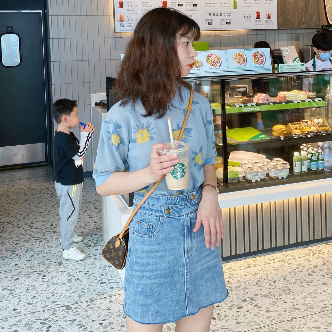 Áo Thun Tay Ngắn Cổ Polo Họa Tiết Hoa Xinh Xắn Phong Cách Retro | BigBuy360 - bigbuy360.vn