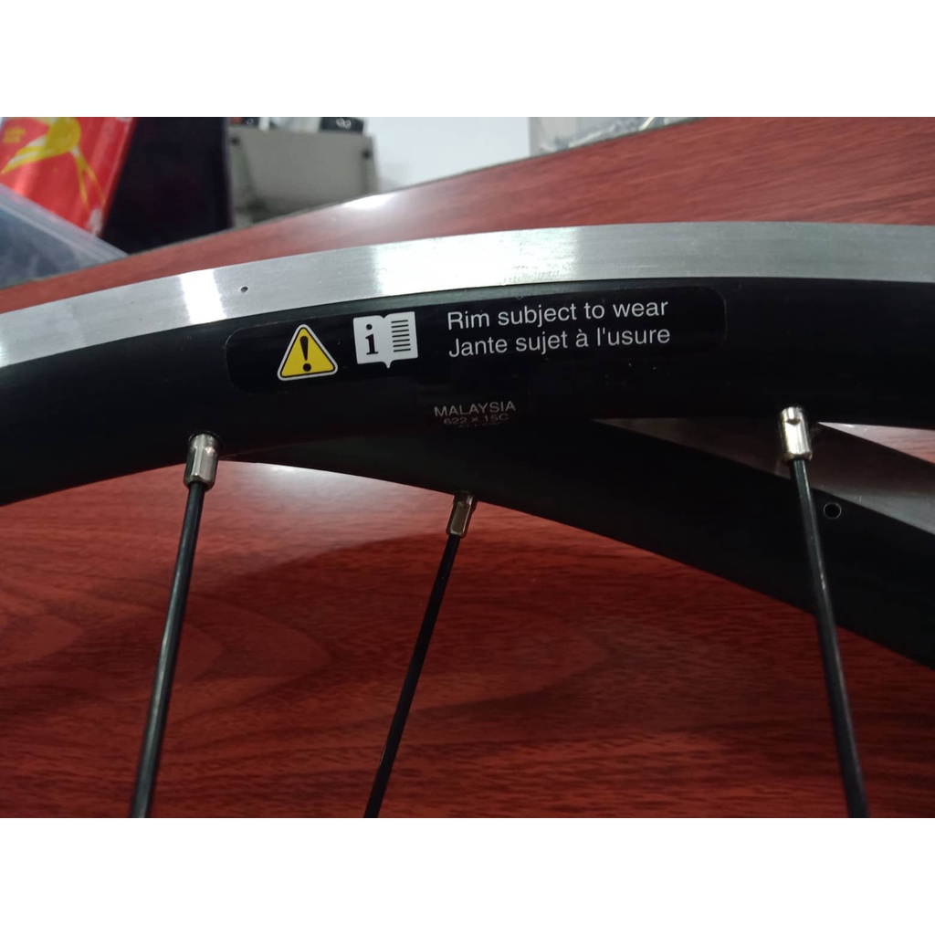 Bộ vành Shimano WH-R501 đan sẵn 700c Líp thả phanh U V Cao cấp