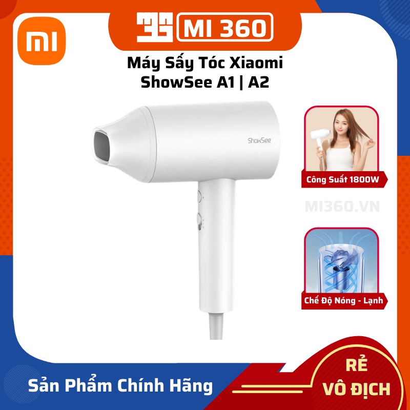 Máy Sấy Tóc Xiaomi ShowSee A1/ A2✅ Chế Độ Sấy Nóng Lạnh, Công Suất 1800W✅ Hàng Chính Hãng