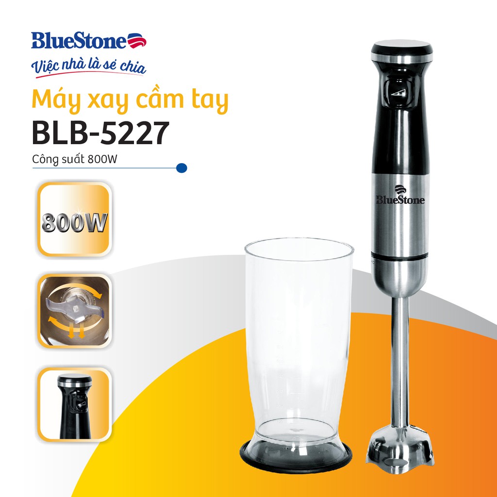 Máy Xay Sinh Tố Cầm Tay Bluestone BLB-5227 (800W)