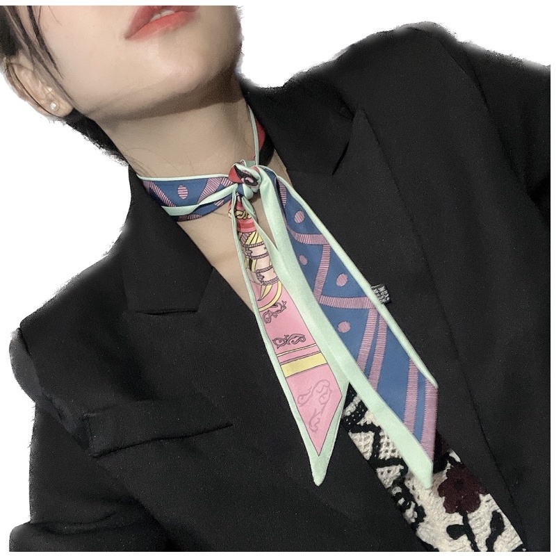 Khăn quấn túi xách hoa văn trang trí nhiều màu đa năng