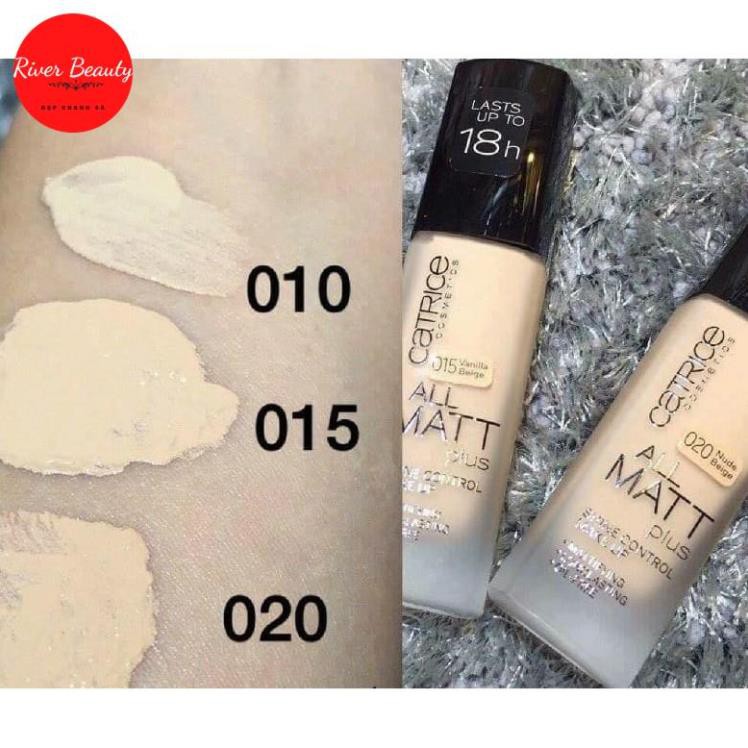 Kem Nền Catrice All Matt Plus Shine Control Make Up 18h