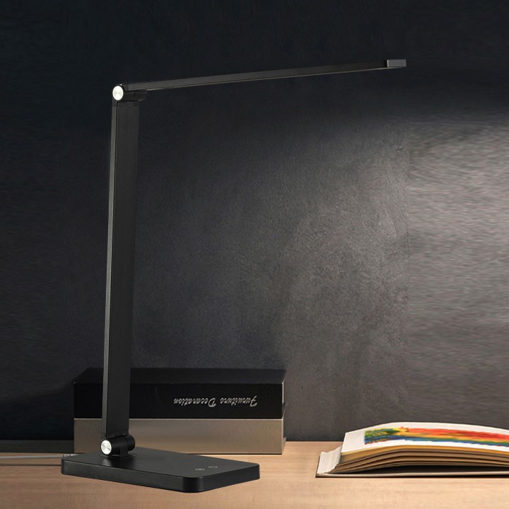 Đèn học, Đèn làm việc để bàn Led 8W, 5 chế độ sáng, Cổng sạc USB 5V.1A