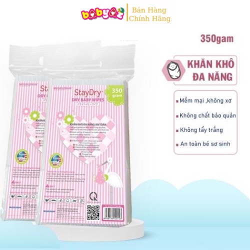Khăn Khô Đa Năng Stay Dry AquaStar khăn lau chăm sóc cơ thể bé tiện dụng an toàn