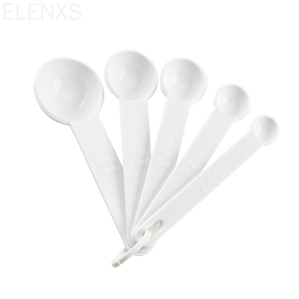 Set 5 cái muỗng đo bằng nhựa dùng để làm bánh
