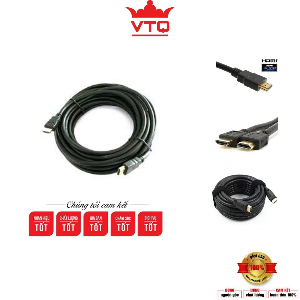 Dây HDMI, cáp hdmi 7.0 Tròn Đen 10m- 15m- 20m hàng tốt.Bảo hành 6 tháng.shopphukienvtq