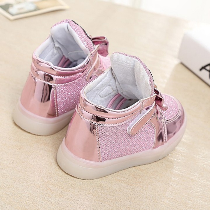 Giày thể thao bé gái phát sáng - giày trẻ em 1 - 3 tuổi - giày bata cho bé gái có đèn